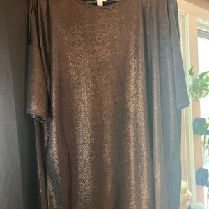 Metallic Black womens shirt